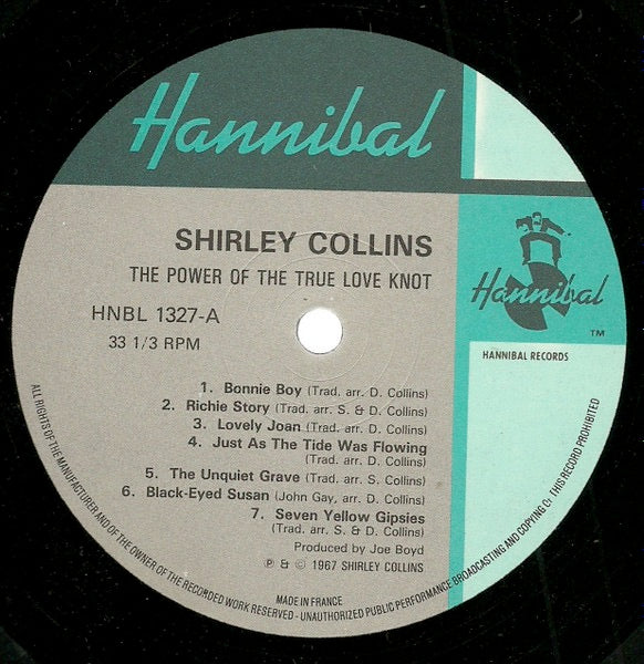 Image of Label Cover of LP - VG+/EX - SHIRLEY COLLINS, The Power Of The True Love Knot (Hannibal Records; HNBL 1327, UK 1987 Reissue), , - 0726264E