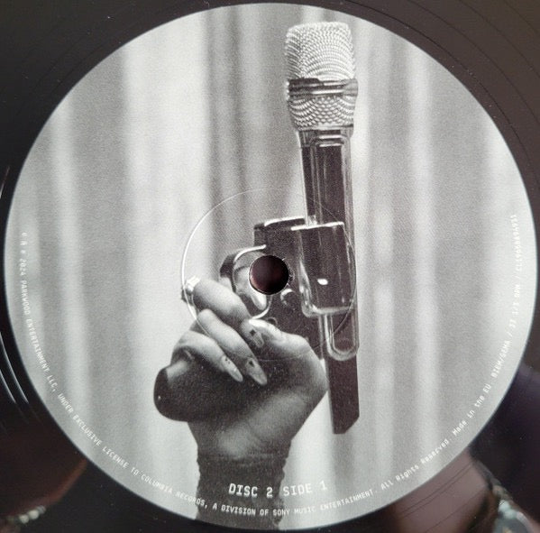 Image of Label Cover of 2xLP - VG/EX - BEYONC , Cowboy Carter (Parkwood Entertainment; 19658894931, Europe 2024, Gatefold, 2 Die Cut Inners, 180 Gram Vinyl, "Beads" Back Cover), Opened instore, still in shrinkwrap. Seam split to top edge, wear to opening edge. Seam splits to inner., - 3346363S
