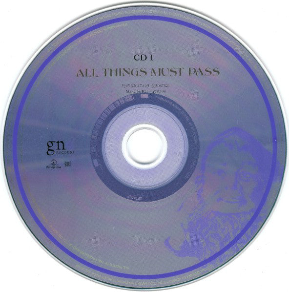 Image of Label Cover of 2xCD - VG+/VG+ - GEORGE HARRISON, All Things Must Pass (Parlophone; 7243 5 30474 2 9, Europe 2009 Reissue, Box Set, Booklet & Inners, Remastered, Repress), , - 4116029C