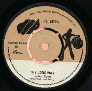 Image of Front Cover of 7" - /VG - JUNIOR BYLES, The Long Way (Dip; DL5074, UK 1975, 4 prong centre.), Light marks only. Large centre hole., - 2956089S