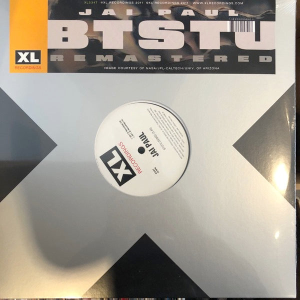 Image of Front Cover of 2715512S: 12" - JAI PAUL, BTSTU Remastered (XL Recordings; XL534T, UK 2019, Company Sleeve) Insert. Shrink-wrapped sleeve has lightly creased and bent corner VG/EX