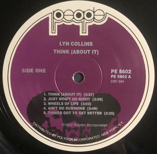 Image of Label Cover of LP - VG/VG+ - LYN COLLINS, Think (About It) (People; PE 5602, US Reissue, Stereo), , - 2326090E