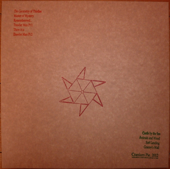 Image of Back Cover of 3444165S: LP - CRANIUM PIE, The Geometry Of Thistles (Lunartica Records; LUNAR LP 001, UK 2012, Insert, Limited Edition) EX/EX