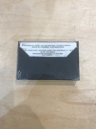 Image of Back Cover of 3644058S: Cassette - JERRY HARRIS, Spreading All Over (Proceedure; PLP-1001, US 1987) Very scarce original tape! Class! EX/M