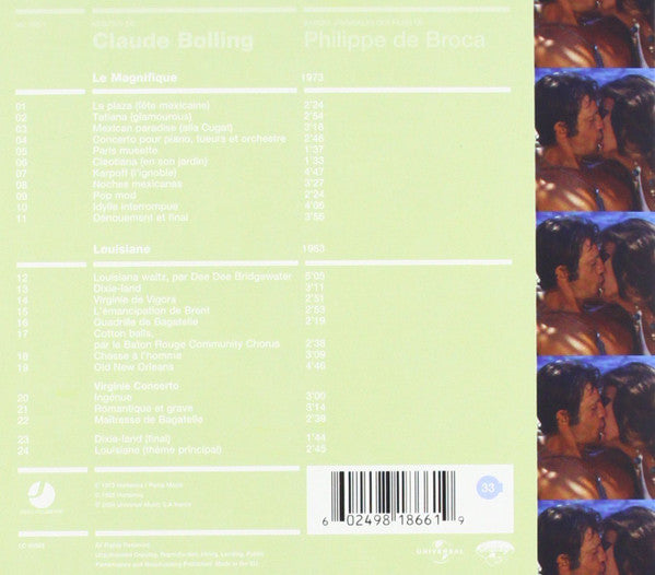 Image of Back Cover of 3534105E: CD - CLAUDE BOLLING, Le Magnifique / Louisiane (EmArcy; 941 855-1, France 2004) EX/EX