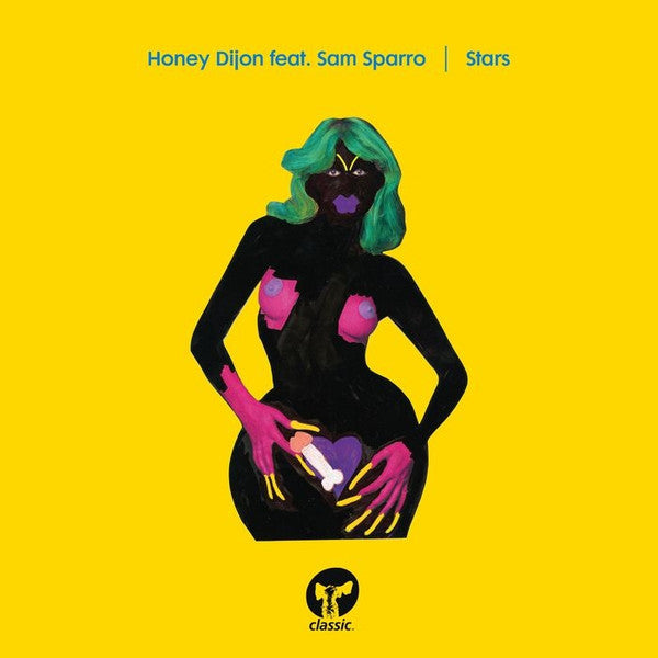 Image of Front Cover of 4545262S: 12" - HONEY DIJON FEAT. SAM SPARRO, Stars (Classic; CMC285, US 2018, Picture Sleeve, Blue Vinyl) Edge Wear VG/VG+
