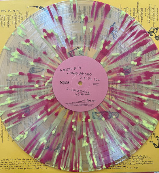 Image of Label Cover of LP - EX/EX - WITCH FEVER, Congregation (Music For Nations ; 19658704711, UK 2022, Inner, Clear Vinyl With Pink & Yellow Splatter Vinyl), Seal opened instore, still in hype stickered shrinkwrap., - 3646449S