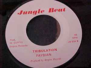 Image of Back Cover of 3754108S: 7" - BOGGIS / FAYBIAN, Black Sunday / Tribulation (Jungle Beat; JB 504, UK 1976, Plain sleeve) /VG