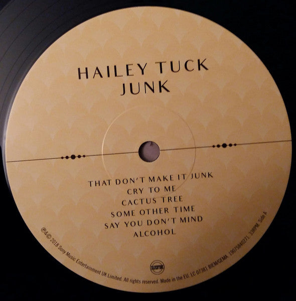 Image of Label Cover of 3844139S: LP - HAILEY TUCK, Junk (Silvertone Records; 19075840271, UK & Europe 2017) VG+/EX
