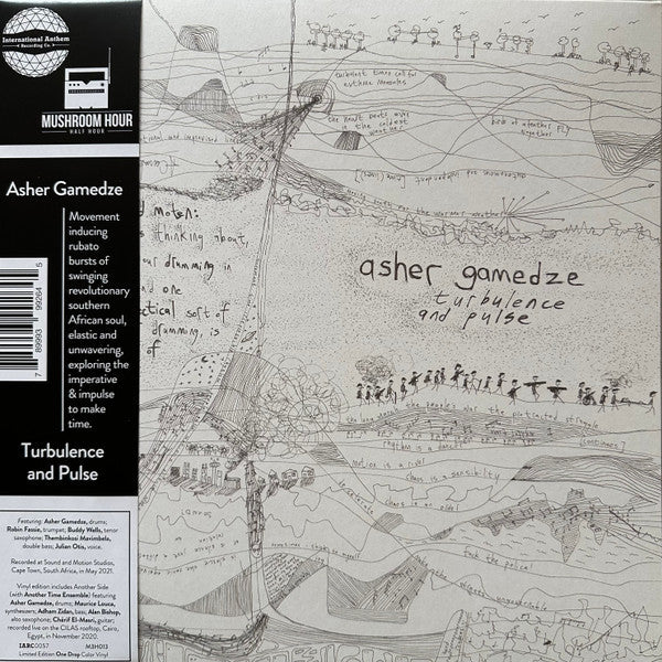 Image of Front Cover of 2xLP - VG+/G+ - ASHER GAMEDZE, Turbulence And Pulse (International Anthem Recording Company; IARC0057, Worldwide 2023, Gatefold, 2 Inners, OBI Strip), Light marks only, - 3816527C