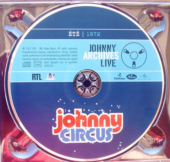 Image of Label Cover of 3814321C: CD - JOHNNY HALLYDAY, Johnny Circus (Label Panth�on; 4563710, France 2022 Reissue, Digipak, Booklet) VG+/VG+