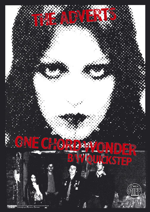 Image of Front Cover of Accessories - NEW/NEW - THE ADVERTS, One Chord Wonders Poster (Dragonfly; ART035, UK , 84cm x 60cm), , - 3256146S