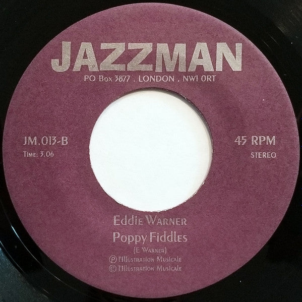 Image of Back Cover of 7" - /EX - EDDIE WARNER, Devil's Anvil / Poppy Fiddles (Jazzman; JM.013, UK 2000), , - 2926288E
