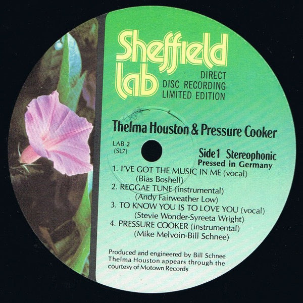 Image of Label Cover of LP - VG/VG - THELMA HOUSTON & PRESSURE COOKER, I've Got The Music In Me (Sheffield Lab ; LAB-2, Europe 1975, Gatefold, Inner), , - 2326034E
