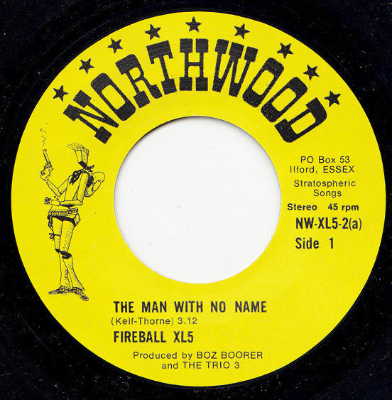 Image of Label Cover of 4014472C: 7" - FIREBALL XL5, The Man With No Name (Northwood Records; NW-XL5-2, UK 1984, Picture Sleeve) VG/VG+