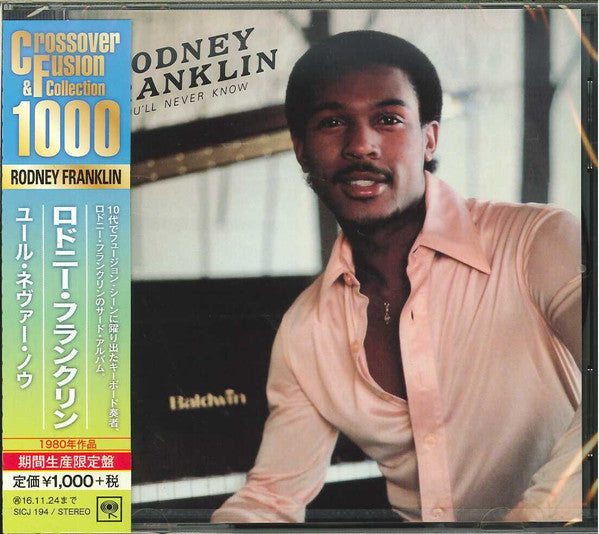 Image of Front Cover of CD - M/M - RODNEY FRANKLIN, You'll Never Know (Sony Records Int'l; SICJ 194, Japan 2016 Reissue, Jewel Case, Limited Edition, Remastered, Obi), sealed., - 4134204E