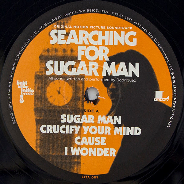 Image of Label Cover of 2xLP - VG/VG - RODRIGUEZ, Searching For Sugarman - OST (Light In The Attic; LITA089, US 2012, Tip-On Gatefold, Insert, No Obi), Strong VG, Edge Wear, Spine Faded, - 3926455E