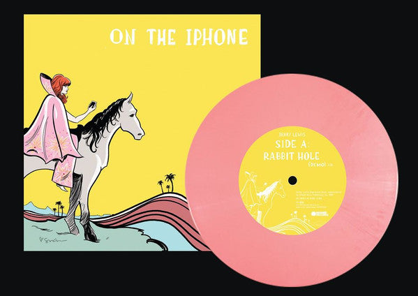 Image of Label Cover of 4454116S: 7" - JENNY LEWIS, On The iPhone (Warner Records; 054391942357, US 2019, Picture Sleeve, Pink Vinyl) Opened Instore VG+/VG+