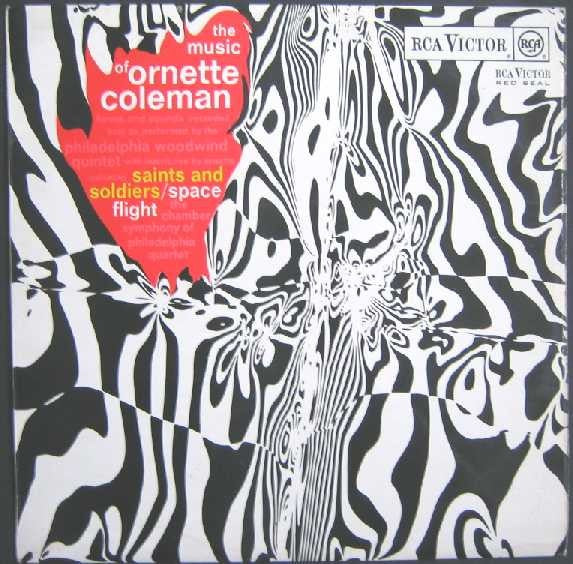 Image of Front Cover of LP - VG/VG - ORNETTE COLEMAN, THE PHILADELPHIA WOODWIND QUINTET, THE CHAMBER SYMPHONY OF PHILADELPHIA QUARTET, The Music Of Ornette Coleman (RCA Victor; RD-7944, UK 1967, Laminated Front Sleeve, Mono), Strong VG to sleeve. Disc just has some light storage marks., - 2416021C