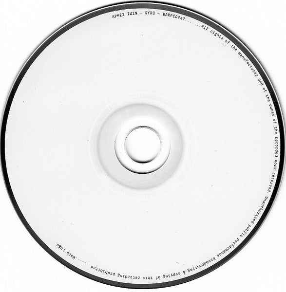 Image of Label Cover of CD - EX/EX - APHEX TWIN, Syro (Warp Records; WARPCD247, UK 2014, Digipak, Insert, 801061024727), Opened Instore, Still In Stickered Shrinkwrap, - 3436043E