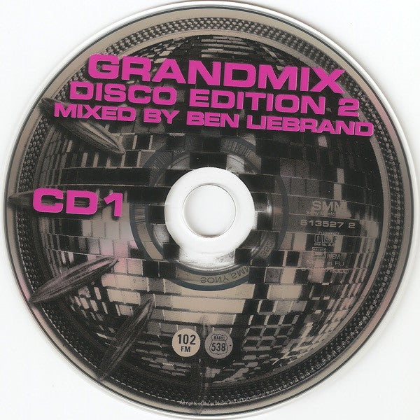 Image of Label Cover of 3xCD - VG+/EX - BEN LIEBRAND, Grandmix - The Disco Edition 2 (Sony Music Media ; SMM 513527 2, Netherlands 2003), , - 2256004S