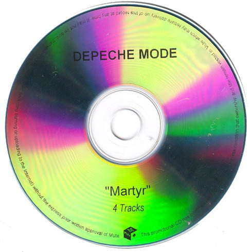 Image of Label Cover of CD - VG+/G+ - DEPECHE MODE, Martyr (Mute; PL12Bong39, UK 2006, Promo, Clear Plastic Sleeve, Inner), Marks on CD but play ok in shop, - 4634166E
