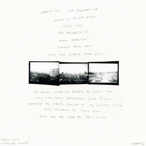 Image of Back Cover of LP - NEW/NEW - EZEKIEL DOO, The Straightest Line (Haptic Exit; HEXIT2, UK 2024), , Brighton/London contemporary post-hardcore band releassed on London based local label Haptic Exit. - 2555205S