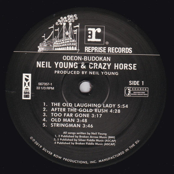 Image of Label Cover of LP - NEW/NEW - NEIL YOUNG WITH CRAZY HORSE, Odeon - Budokan (Reprise Records; 567357-1, Worldwide 2023, Gatefold, Insert), , - 2316117C