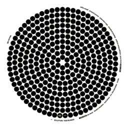 Image of Back Cover of LP - /VG - SCULPTURE, Toad Blinker (Dekorder; Dekorder 058, Germany 2011, Picture Disc), Strong VG, manufacturing marks around hole on black and white side., - 4824329E