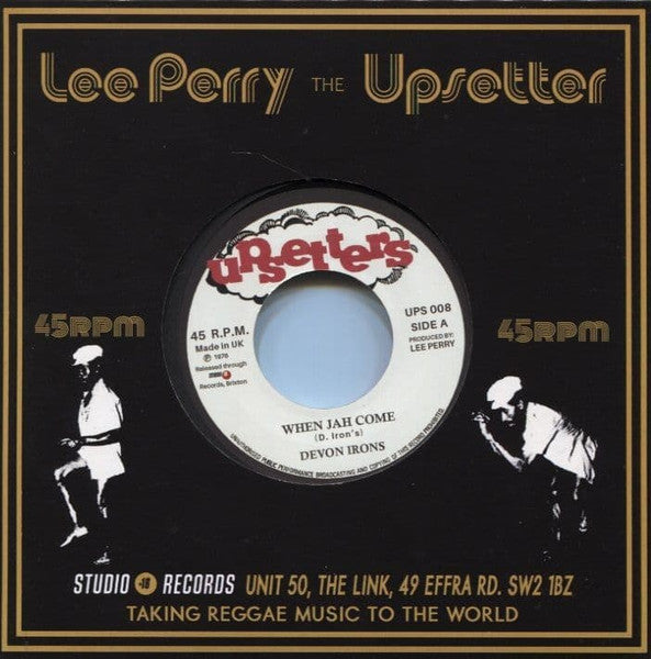 Image of Front Cover of 7" - VG/VG+ - DEVON IRONS, When Jah Come (Upsetters; UPS 008, UK 2023 Reissue, Company Sleeve), , - 3116236C