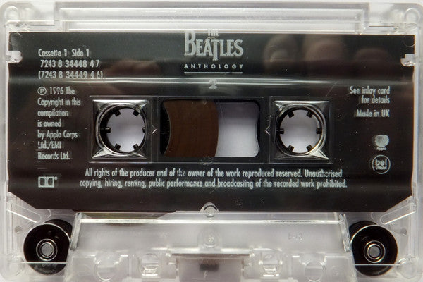 Image of Label Cover of 2xCassette - VG+/VG+ - THE BEATLES, Anthology 2 (Apple Records ; TCPCSP 728, UK 1996, Hype Stickered Case), Promo sticker on rear of case., - 3116446C
