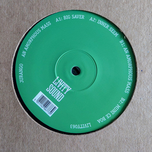 Image of Back Cover of 5024388E: 12" - JURANGO, An Amorphous Mass EP (Livity Sound ; LIVITY063, UK 2024, Plain Brown Card Sleeve) /VG+