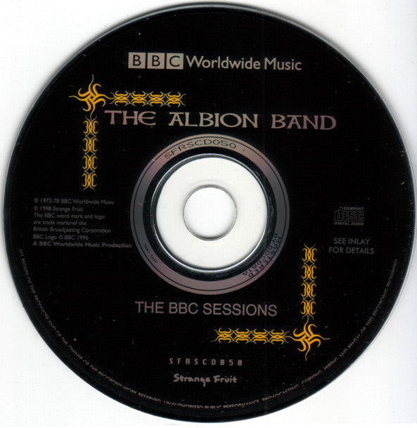 Image of Label Cover of CD - VG+/VG+ - THE ALBION BAND, The BBC Sessions (Strange Fruit ; SFRSCD050, UK 1998, Jewel Case, Booklet), , - 2636081E