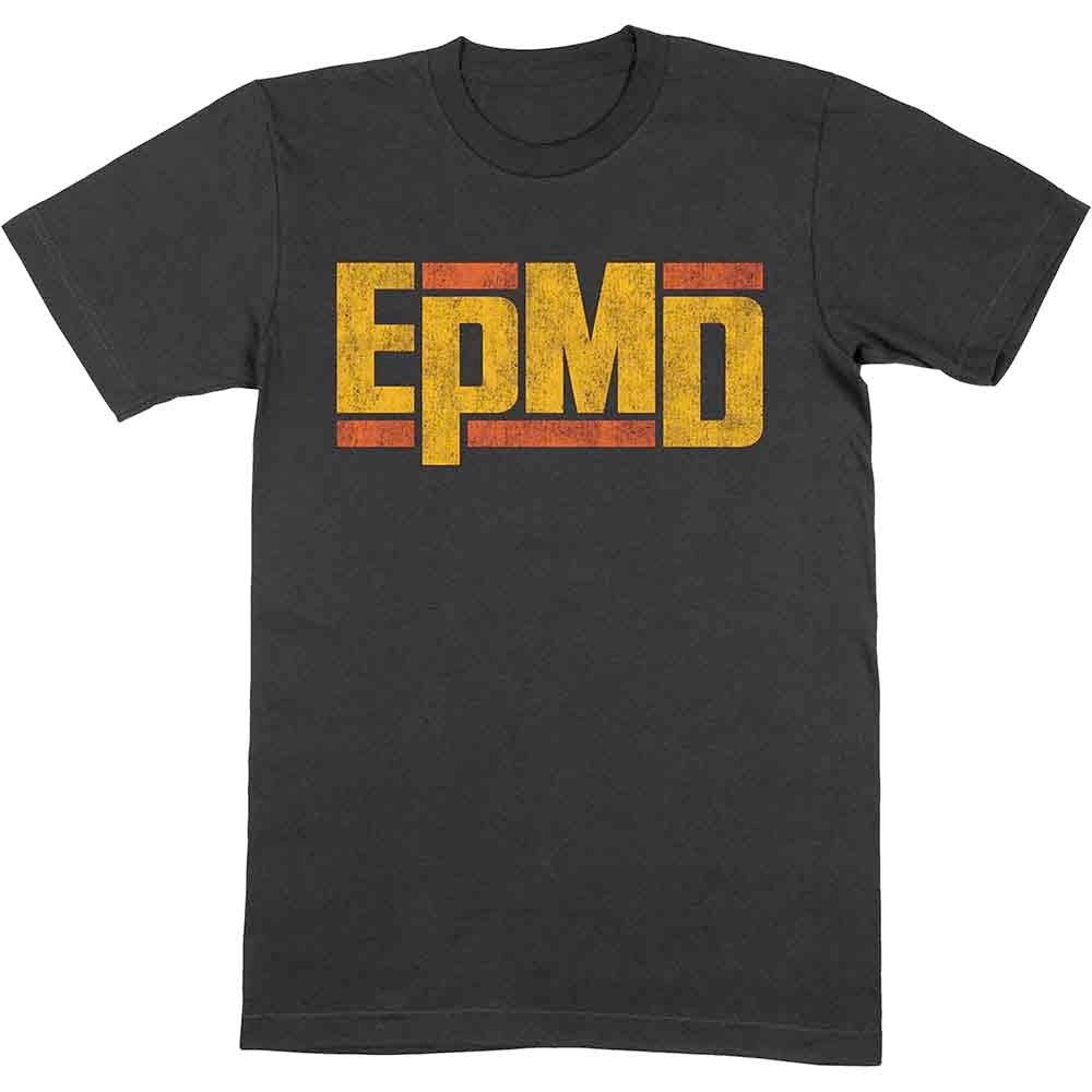Image of Front Cover of Accessories - NEW/NEW - EPMD, Distressed Classic Logo T-Shirt Medium (; EPMDTS01MB02, ), , - 0856059S