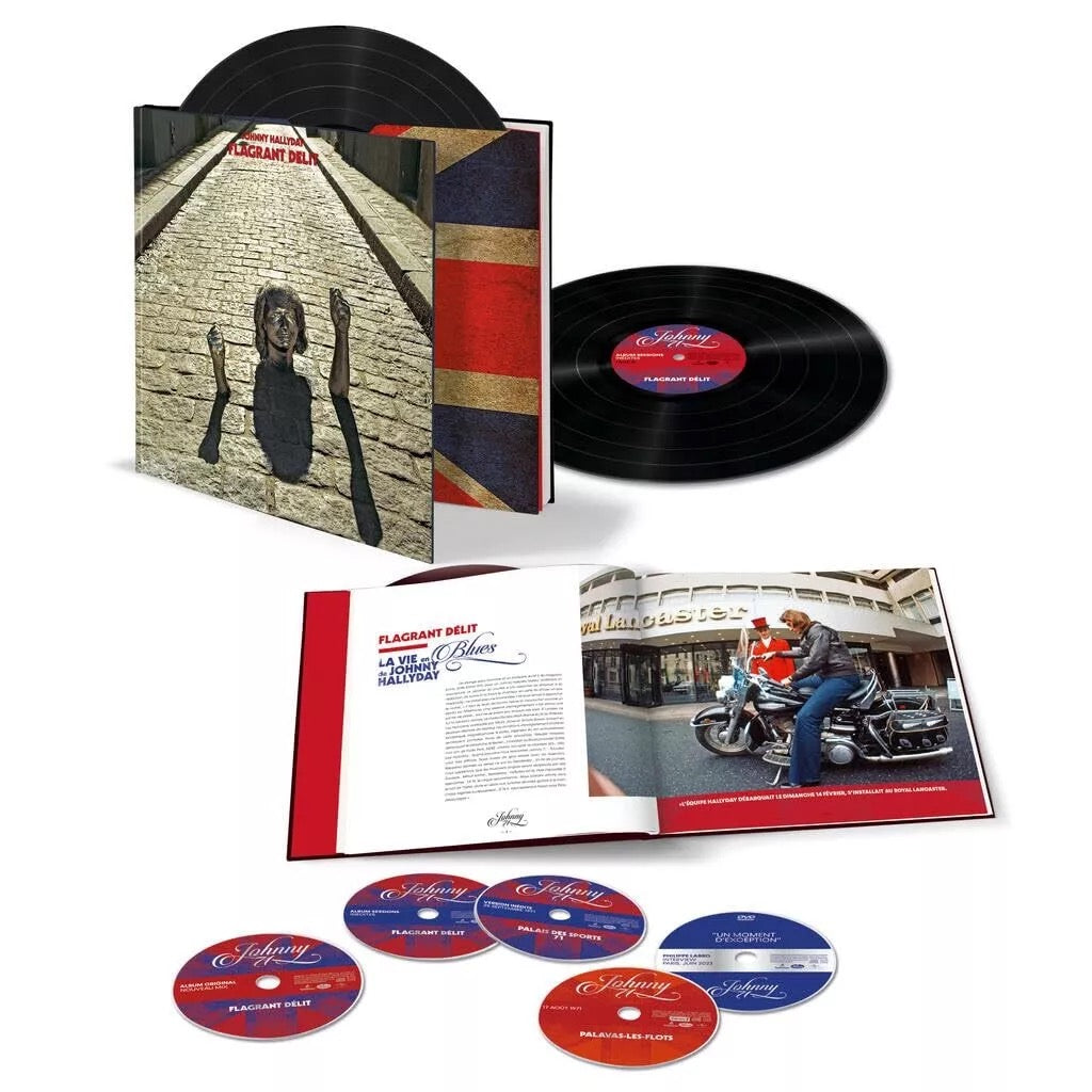 Image of Back Cover of 2xLP - EX/M - JOHNNY HALLYDAY, Flagrant D lit (Mercury; 5398804, France 2024, Book Sleeve, Booklet, 2LPs, 4 CDs and DVD), , - 5124226E