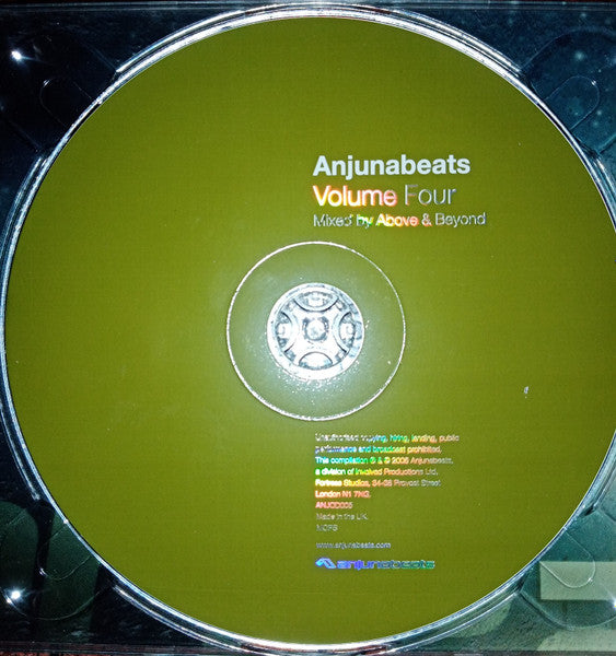 Image of Label Cover of 5134254E: CD - ABOVE & BEYOND, Anjunabeats Volume Four (Anjunabeats; ANJCD005, Europe 2006, Digipak, Inner) Light Marks only. VG/VG