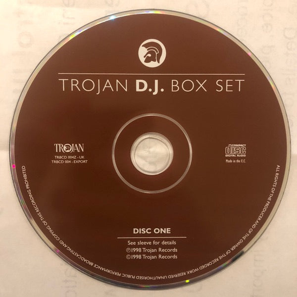Image of Label Cover of 3735082E: 3xCD - VARIOUS, Trojan D.J. Box Set (Trojan Records; TRBCD 004 Z, UK & Europe 1998, Box Set, 3 Inners) Shelf Wear VG/VG+