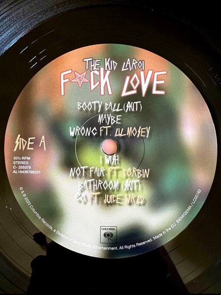 Image of Label Cover of LP - VG+/VG+ - THE KID LAROI, F*CK LOVE (Columbia; 19439798281, Europe 2021, Inner), , - 4925034E