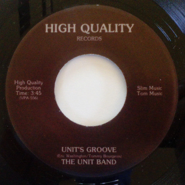Image of Front Cover of 0325204E: 7" - THE UNIT BAND, Unit�s Groove/ Hand - In - Hand (Soul Thrills ; ST45 001, Switzerland 2014 Reissue) Light marks /VG