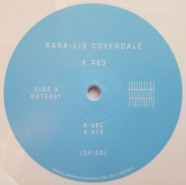Image of Label Cover of 0445036S: LP - KARA-LIS COVERDALE, A 480 (Gate; GATE001, Canada 2021 Reissue, Black Inner and Booklet, No Sticker, White Vinyl) Strong VG+ disc. EX/VG+