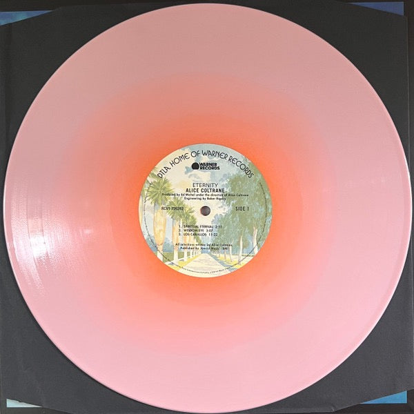 Image of Label Cover of LP - NEW/NEW - ALICE COLTRANE, Eternity (Warner Records; RCV1 726262, US 2024 Reissue, Booklet, Poster, Orange-in-Pink Vinyl), , - 2316274C