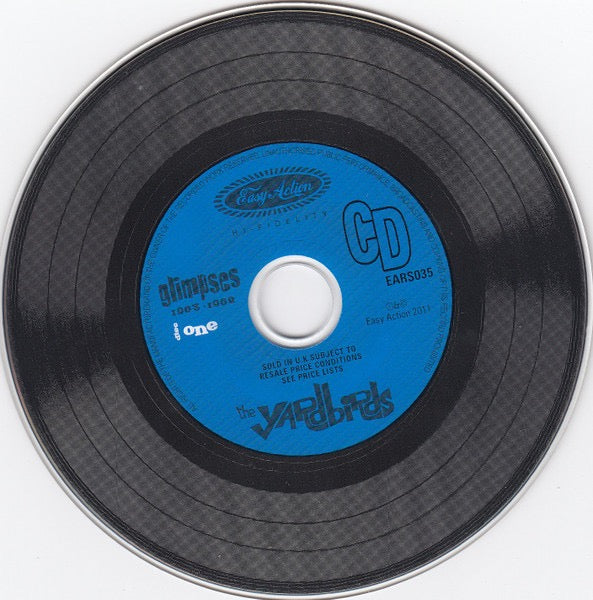 Image of Label Cover of 5xCD - VG/EX - THE YARDBIRDS, Glimpses 1963-1968 (Easy Action Recordings Ltd.; EARS035, UK 2011, Box Set, 5 Inners, Includes 7", Booklet and Postcards ), Internal Card CD Tray Has Two Torn Corners, - 3816419C