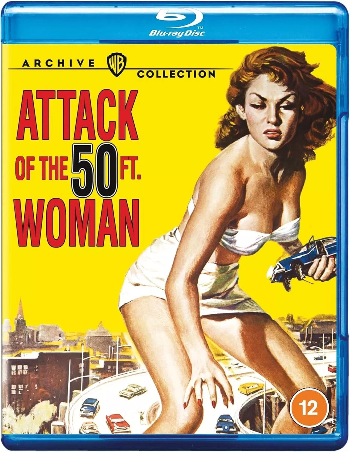 Image of Front Cover of 0535013E: Blu-Ray - NATHAN HERTZ, Attack of the 50 Foot Woman (Warner Brothers Archive Collection; , UK & Europe ) VG+/VG+