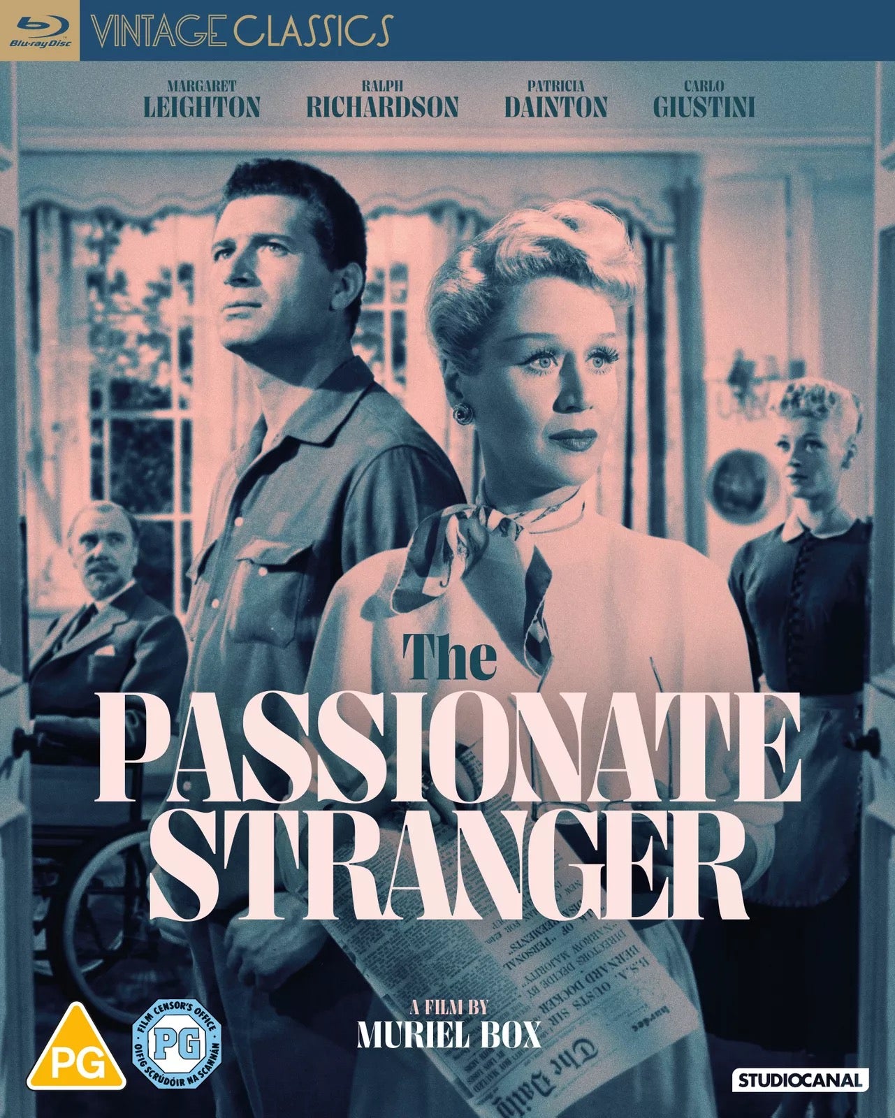 Image of Front Cover of 0535029E: Blu-Ray - MURIEL BOX, The Passionate Stranger (Studio Canal; OPTBD4518, UK ) VG+/VG+