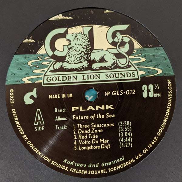 Image of Label Cover of LP - NEW/NEW - PLANK, Future Of The Sea (Golden Lion Sounds; GLS-012, UK 2023), , - 0455230S