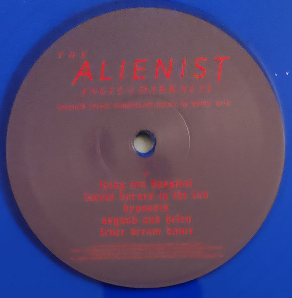 Image of Label Cover of LP - EX/VG+ - BOBBY KRLIC, The Alienist: Angel Of Darkness (Original Series Soundtrack) (Invada Records; LSINV254LP, UK 2021, Embossed Sleeve, Inner, Blue Vinyl), Still in hype stickered shrinkwrap., - 1346377S