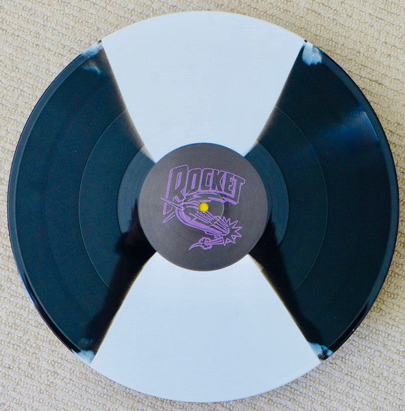 Image of Label Cover of 4015032C: LP - AUTOTELIA, I (Rocket Recordings; LAUNCH193, UK 2020, Inner, Black & White Vinyl) In hype stickered plastic sleeve. Very close to VG+ light hairlines only VG+/VG