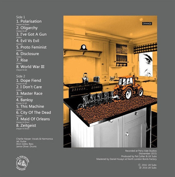 Image of Back Cover of LP - VG+/VG+ - U.K. SUBS, Ziezo (U.K. Subs Records; UKSUBS 001ZLP, UK 2016, Inner & Insert, Black Vinyl), , - 0615416C