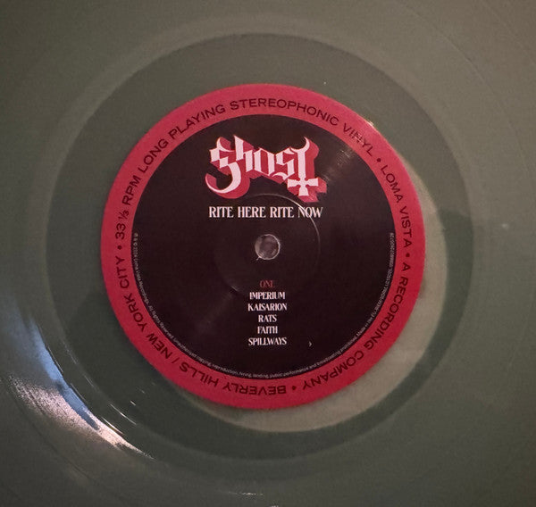 Image of Label Cover of 2xLP - EX/EX - GHOST, Rite Here Rite Now (Original Motion Picture Soundtrack) (Loma Vista; 00888072620711, Europe 2024, Booklet & Black Inners, Poster, Limited Edition, Coke Bottle Clear), Seal opened instore, still in hype stickered shrinkwrap., - 3946444S