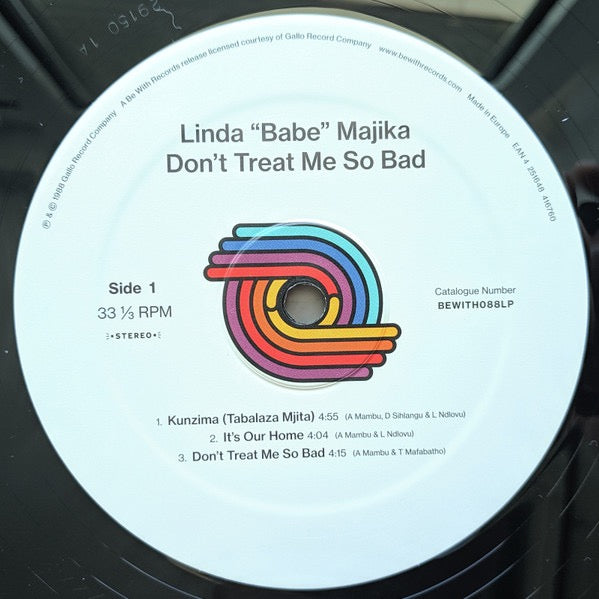 Image of Label Cover of LP - NEW/NEW - LINDA "BABE" MAJIKA, Don't Treat Me So Bad (Be With Records; BEWITH088LP, UK & Europe 2020 Reissue, Inner), , - 0735084E